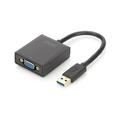 Bild av DIGITUS USB 3.0 to VGA Adapter ekstern videoadapter sort