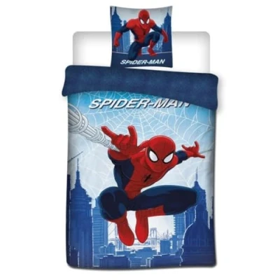 Bild av Spindelmannen Web sängkläder set för 1 person, påslakan 140 x 200 cm + örngott 65 cm, polycotton