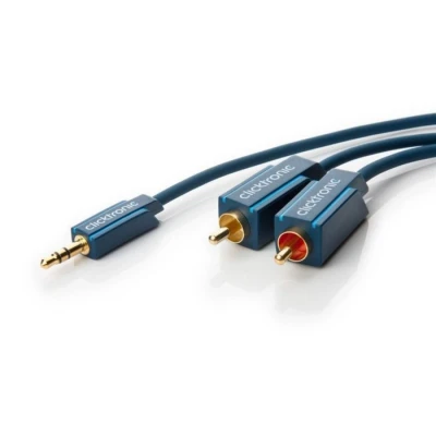 Bild av ClickTronic MiniJack 2xRCA Cas. 3m