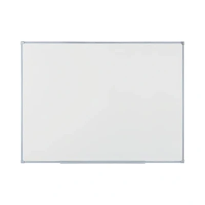 Bild av BoardsPlus Economy Magnetisk whiteboard, 104,3 x 73 cm, Torrlackerad stålyta, Tech Alloy Ram Grå
