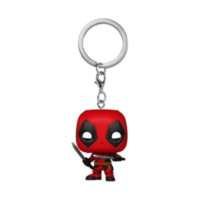 Bild av Funko POP! Nyckelring: Deadpool &amp; Wolverine Nyhet Nyckelring Samlingsbar Minifigur Strumpfyllare Presentidé Officiell Merchandise Filmfans Ryggsäcksinredning