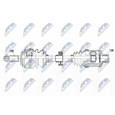Bild av Drivaxel, framaxel höger, honda accord vii, tourer 44305 SEF E00