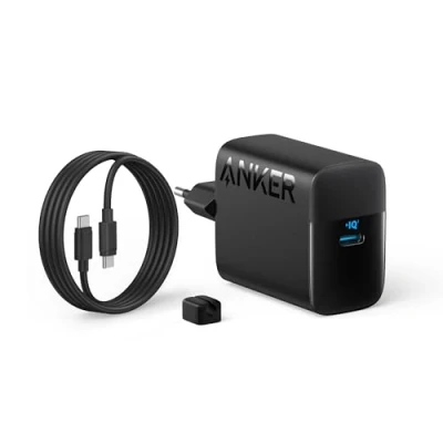 Bild av Anker Supersnabb USB C Laddare 45 W, med Kabel, Kompatibel Snabbladdning PPS, för Samsung Galaxy S24 Ultra/S24/S23+/S23/S22/Note20, iPhone 16/16 Pro, Pixel, och Mycket Mer