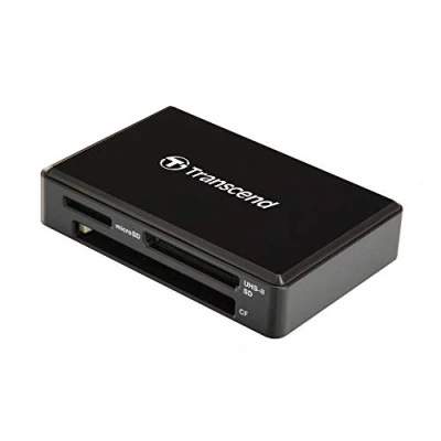 Bild av Transcend USB 3.1 Type A 3 in 1 Card Reader for SDHC, SDXC, SD, microSDHC, microSDXC, microSD, CompactFlash &amp; UHS II (TS RDF9K2) Black