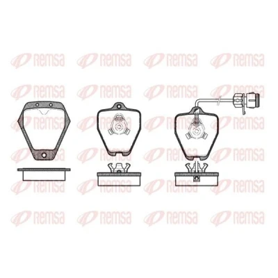 Bild av REMSA 0508.12 Jeu de plaquettes frein AUDI: A6 C5 Avant, Berline, A8 D2