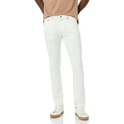 Bild av Amazon Essentials Herr Skinny Fit Stretch Jean, Vit, 3 B x 29 L