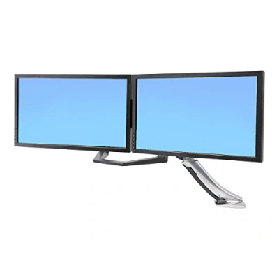 Bild av Ergotron Kit med dubbla bildskärmar och handtag Monteringssats (handtag, 2 monteringskonsoler, bågmonteringsarm, monteringshårda) för LCD skärmar svart skärmstorlek: upp till 26 tum P/N: