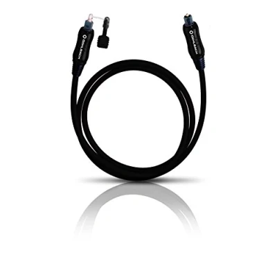 Bild av Oehlbach Opto Star Black 800 Hög kvalitet och flexibel optisk digital kabel med 3,5 mm LWL kontakt adapter 8 m svart