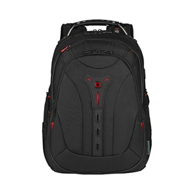 Bild av Wenger 606492 Pegasus Ballistic Deluxe 14&#039;/16&#039; Expandable Laptop Backpack, Padded Compartment with SmartCharge USB Port in Black (25 litres)