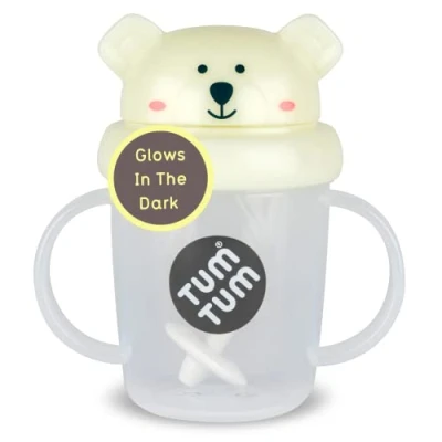 Bild av TUM Tippy Up Free Flow sippy Cup (ingen ventil), kopp för småbarn, 200 ml, BPA fri (Pete Isbjörn S3)
