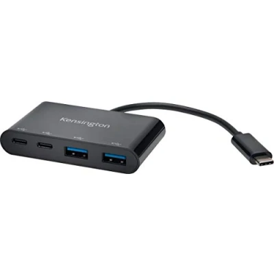 Bild av Kensington USB C hub med 4 portar, upp till 5 Gbps, Plug and Play installation, för Dell, Windows, Macbook, adapter, K39124EU