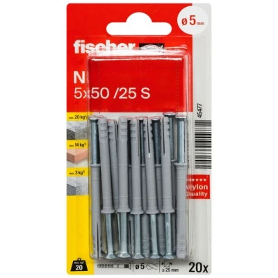 Bild av SPIKPLUGG N ZK 5X50 20ST Beijerbygg Byggmaterial