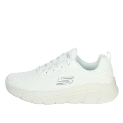 Bild av Skechers herr BOBS B Flex CHILL Edge träningsskor, Off White Stickad, 6.5 UK, 40 EU