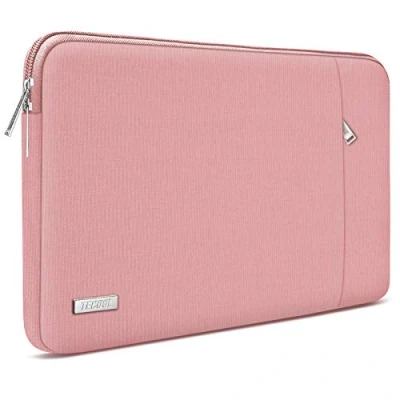 Bild av TECOOL 13,3 tums laptopväska fodral för 13 MacBook Pro Air M3 M2 M1 2024 20222012,14 20232021,13,3 Acer Dell Samsung Surface stötsäkert skyddsfodral, rosa