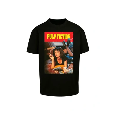 Bild av Merchcode PULP Fiction Poster Oversize TEE Tshirt med print, Storlek: XXL, Black