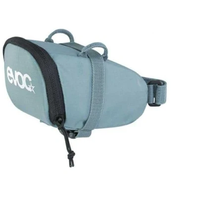 Bild av EVOC SEAT BAG Sadelväska för mer förvaringsutrymme på sadelstolpen (kapacitet 0,7 l, extremt lätt, snabb montering tack vare spännen, reflekterande logotyp, cykeltillbehör), stålgrå