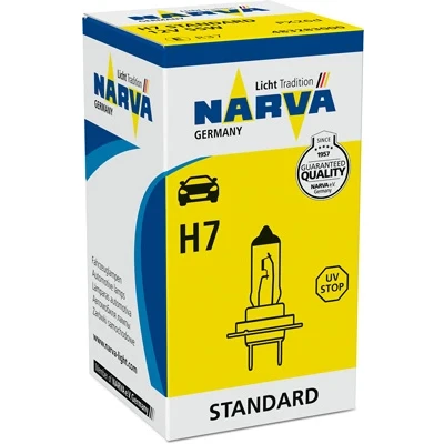 Bild av NARVA 483283000 Ampoule, projecteur longue portée H7 12V 55W Halogène AUDI: A4 B8 Avant, A3 3/5 portes, Sportback, BMW: 1 5 Berline