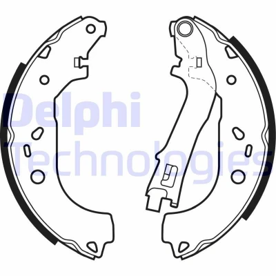 Bild av DELPHI LS1979 Mâchoires De Frein 229 42 FIAT: Doblo II Van / Break, I Cargo, LANCIA: Musa, OPEL: Combo D Break