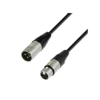 Bild av adam hall DMF 2000, 20 m, XLR/XLR, Hanstik/Hunstik, Sølv, Sort, 4,5 mm