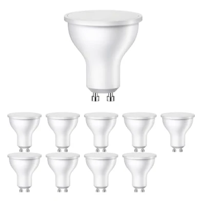 Bild av ledscom.de 10 GU10 LED lampor, PAR16, varmvit (2800 K), 0,5 W, 49lm, 100, matt
