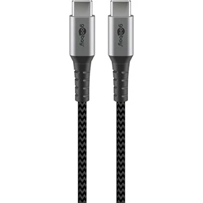 Bild av Goobay 49303, 2 m, USB C, 2.0, 0,48 Gbit/s, Grå, Silver