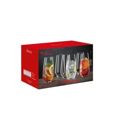 Bild av Spiegelau 6 delat universalglas set sommardrycker, läskglas, kristallglas, 550 ml, Autentis, 4800292