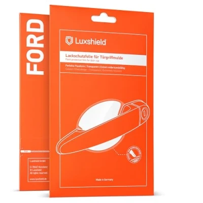 Bild av Luxshield bil dörrhandtag skyddsfilm infällt grepp för Ford Kuga 3 (III) Active, Trend, Titanium, Cool&amp;Connect I 2019 2025 repskydd, lackskyddsfilm transparent glansig