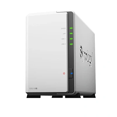 Bild av Synology Mekanisk hårddisk DS218J/8TB RED 8 TB (2 x 4 WD röd) Desktop NAS 2 bay enhet