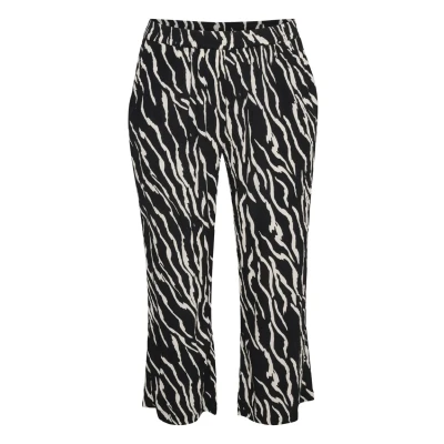 Bild av Kaffe Curve Kcdala AMI Tygbyxor Black antique zebra print, Storlek: 54, print