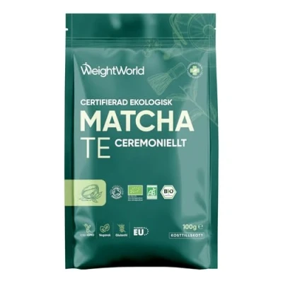Bild av Ekologiskt Matcha Pulver 100g Japanskt Te Grönt För Latte, Smoothies &amp; Juice Ceremoniell Kvalitet Naturligt, Rent Vegan, Glutenfri Laktosfri WeightWorld