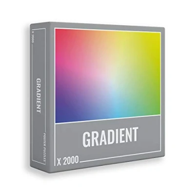Bild av Cloudberries Gradient Pussel: Svåra 2000 Bitars Pussel för Vuxna, Regnbågspussel med Rolig Färggradient,