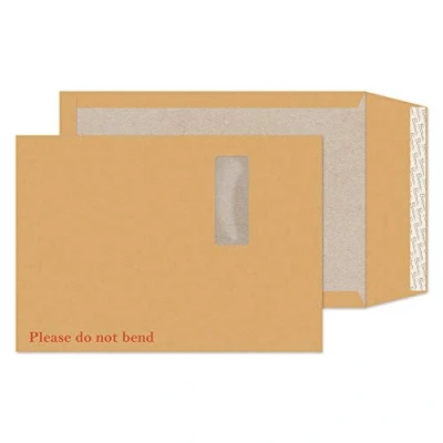 Bild av Blake Avant Garde 324 x 229 mm 130 Gsm Kartongbaksficka Peel And Seal Ag0057 Kräm Manilla, Förpackning Med 500