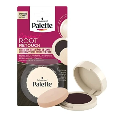 Bild av Palette Compact Root Retouch Retoca rötter kompakt pulver kastanj täcker grått hår 1 st