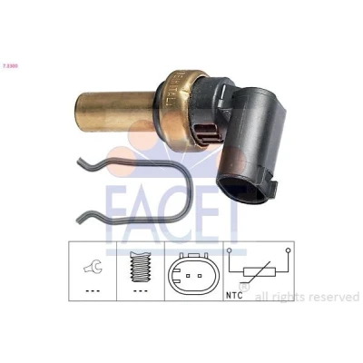 Bild av FACET 7.3300 Sonde de température, liquide refroidissement Made in Italy OE Equivalent MERCEDES BENZ: Classe ML, C Berline, Vito Bus