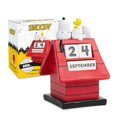 Bild av Grupo Erik Snoopy Doghouse Perpetual Calendar Flip Calendars Desk Figure Gifts Cool