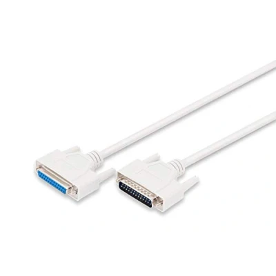 Bild av DIGITUS Datatransfer förlängningskabel, D SUB25 St/Bu, 3,0 m, seriell/parallell, gjuten beige