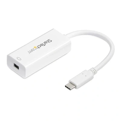 Bild av StarTech.com USB C till Mini DisplayPort adapter 4K 60Hz vit 3.1 Typ DP omvandlare (CDP2MDP)