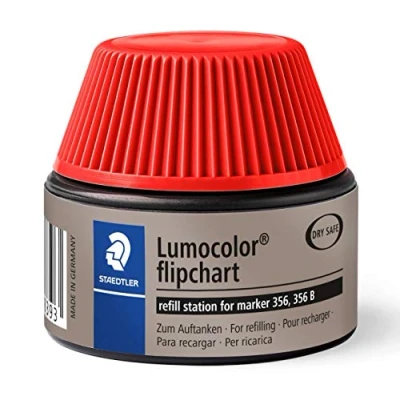 Bild av Staedtler 488 56 2 Lumocolor flipchart marker Nachfüllstation für 356/356 B, 15 20x Nachfüllen, rot, 100 ml