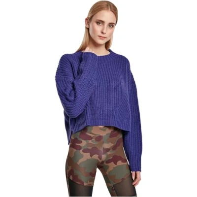 Bild av Urban Classics WIDE Stickad tröja, Storlek: 3XL, Bluepurple