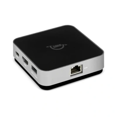Bild av OWC USB C Travel Dock E 6 port (USB 100 W, 2 x 3.2, HDMI, SD läsare, Ethernet) Space Grå