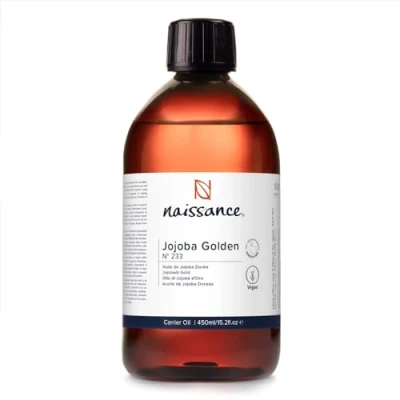 Bild av Naissance Gyllene Jojoba Olja (nr. 233) 450ml Naturlig, Vegan Fuktkräm för Hud, Ansikte, Naglar, Kropp, Hår, Massage