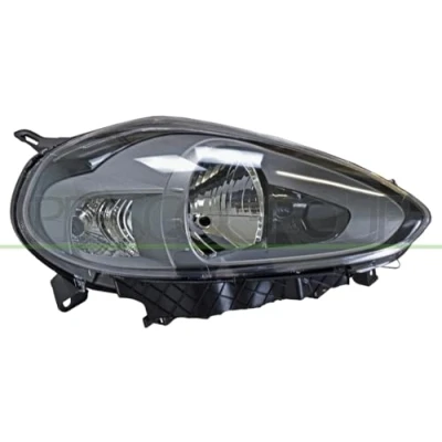 Bild av PRASCO FT3444913 Phares droit H4 gris foncé avec commande pour correcteur de site projecteur FIAT: Punto Evo 3/5 portes, ABARTH: