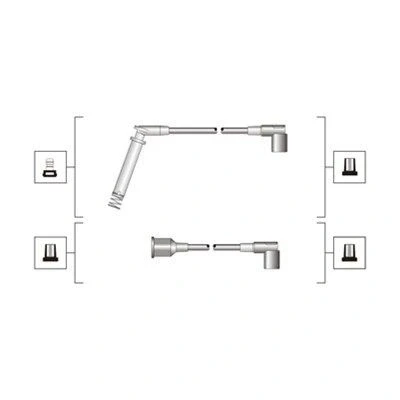 Bild av MAGNETI MARELLI 941319170045 Jeu De Fils d&#039;Allumage OPEL: Corsa B 3/5 portes, A CC, Vectra Berline