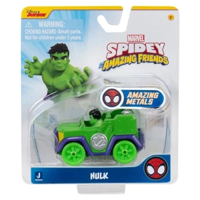 Bild av Spidey och hans supervänner SNF0309 metallfordon Hulk, leksaker från 3 år