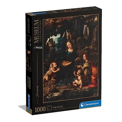Bild av Clementoni 39767 Museumskollektion Leonardo, &quot;The Jungfru of the Rocks&quot; pussel 1 000 bitar, för vuxna tillverkat i Italien