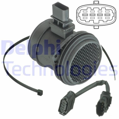 Bild av DELPHI AF10392 12B1 Débitmètre d&#039;air VOLVO: XC90 I, S60 V50