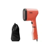 Bild av Tefal DT2022 Pure Pop ångborste 1 300 W 70 ml vattentank tar bort upp till 99,99% av virus/bakterier/bakterier snabb uppvärmning 20 g/min. kontinuerlig ångutmatning korallröd/svart