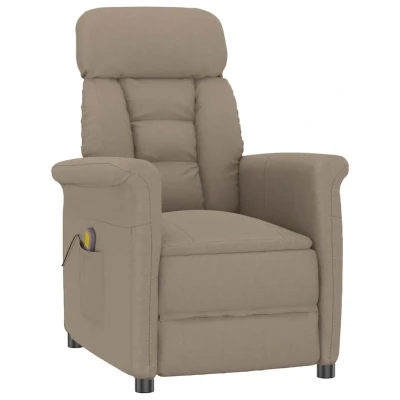 Bild av Massagefåtölj Taupe Mikrofiber