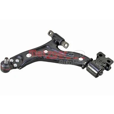 Bild av METZGER 58110501 Bras de suspension avec rotule suspension, support en caoutchouc Essieu avant gauche barre oscillant transversal OPEL: Karl