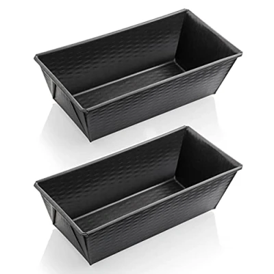 Bild av Grizzly Brödform, 2 x lådform 25 11,5 cm, syradegbeständig, non stick, brödform för bröd och kakor